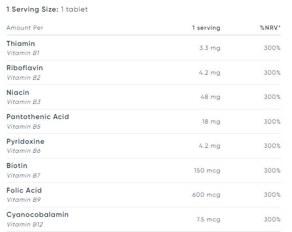 Komplex vitamínu B - 120 tablet