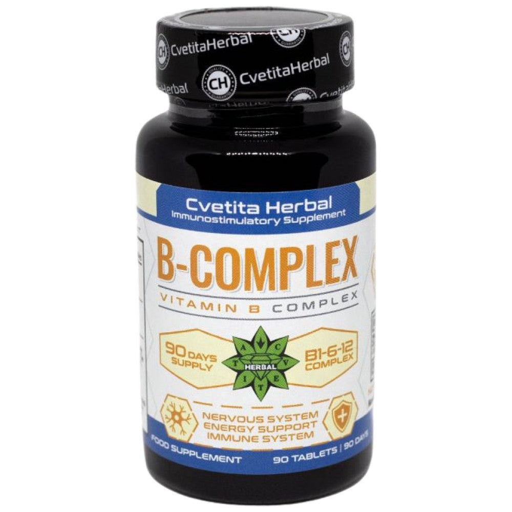 Vitamin B Complex B1-B6-B12 - 90 Tablets