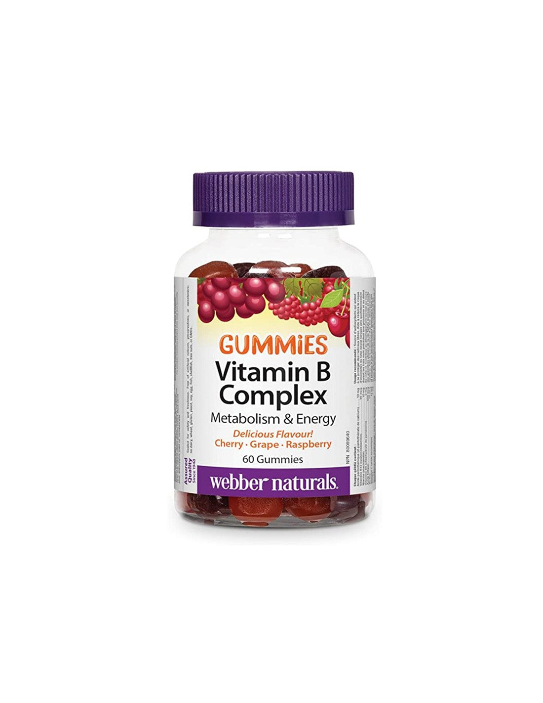 Vitamin B Complex Gummies - Vitamin B complex gummies, 60 jelly tablets