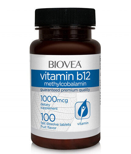 Vitamine B12 1000 methylzobalamine snel afwijzen / 100 tabel - 0