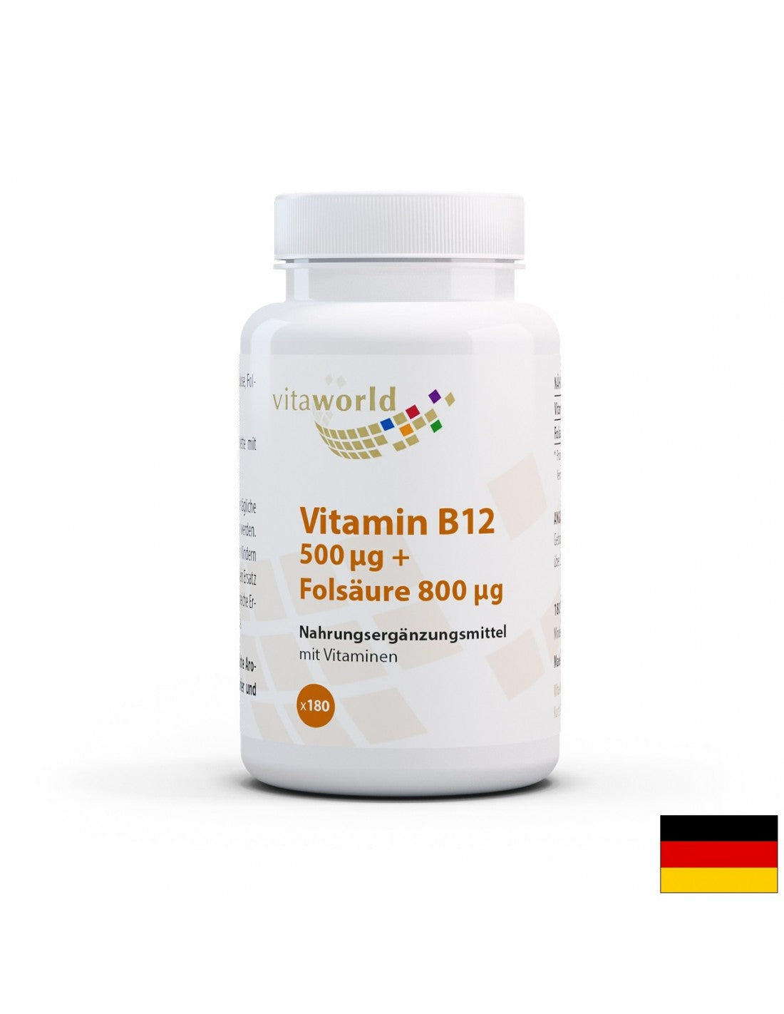 Vitamin B12 + Folsäure / Vitamin B12 + Folic acid, 180 tablets