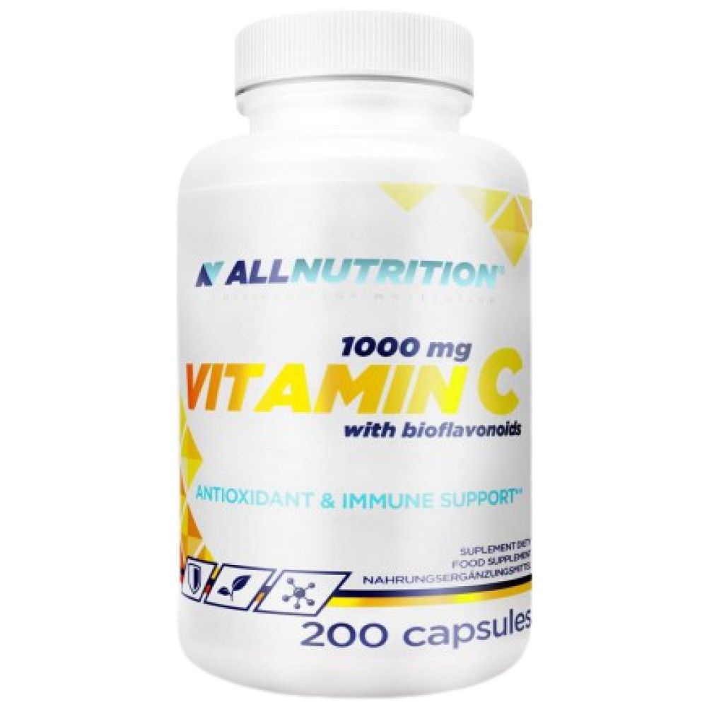 Witamina C 1000 mg | z bioflawonoidami - 200 kapsułek