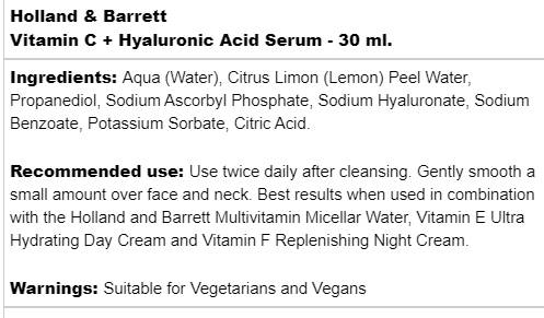 Vitamin C + Hyualurrony Saier Serum - 30 ml