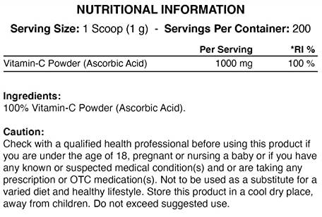 Vitamin C Powder - 200 grams
