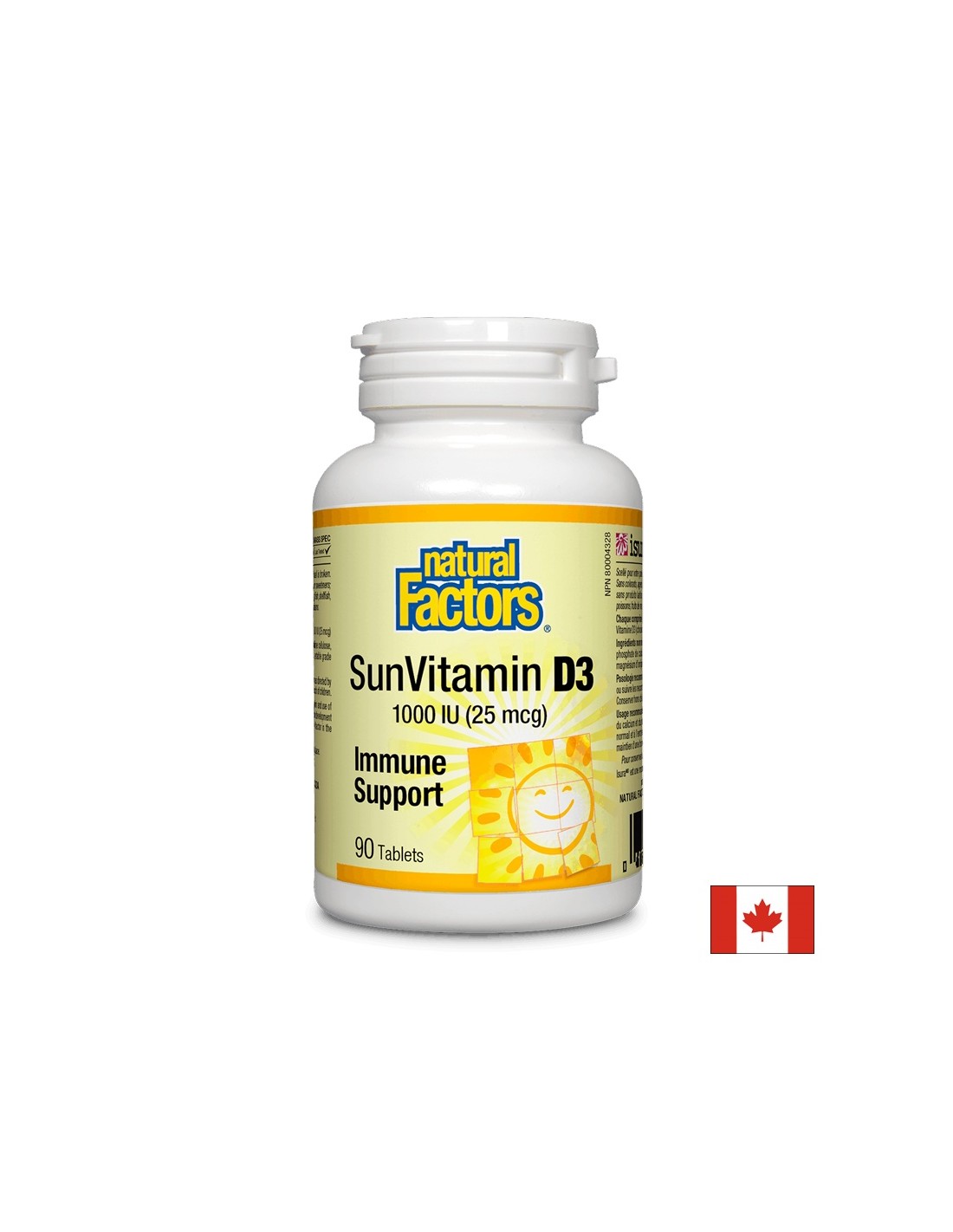 SunVitamin D3 1000 IU - 90 Tablets