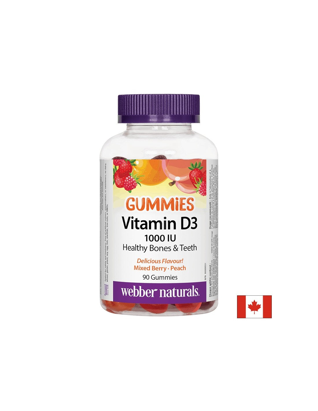 Vitamin D3 Gummies / Vitamin D3, 1000 IU, 90 jelly tablets