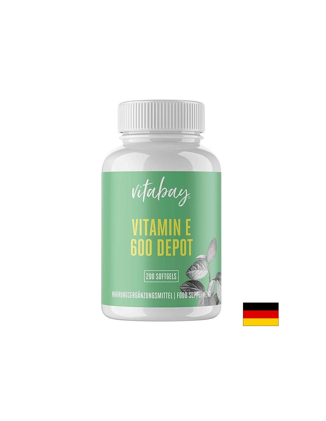 Vitamin E - Vitamin E 300 IU, 200 softgel capsules Vitabay