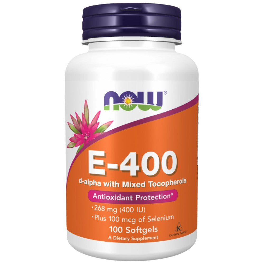 Witamina E -400 + selen - 100 żelowych kapsułek