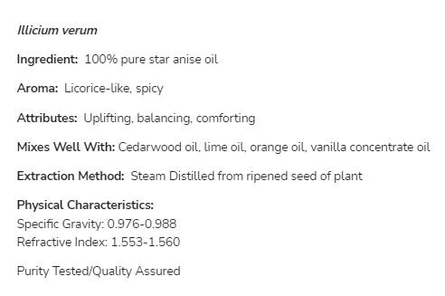 Óleo de anis estrela | 100% puro Illicium verum - 30 ml