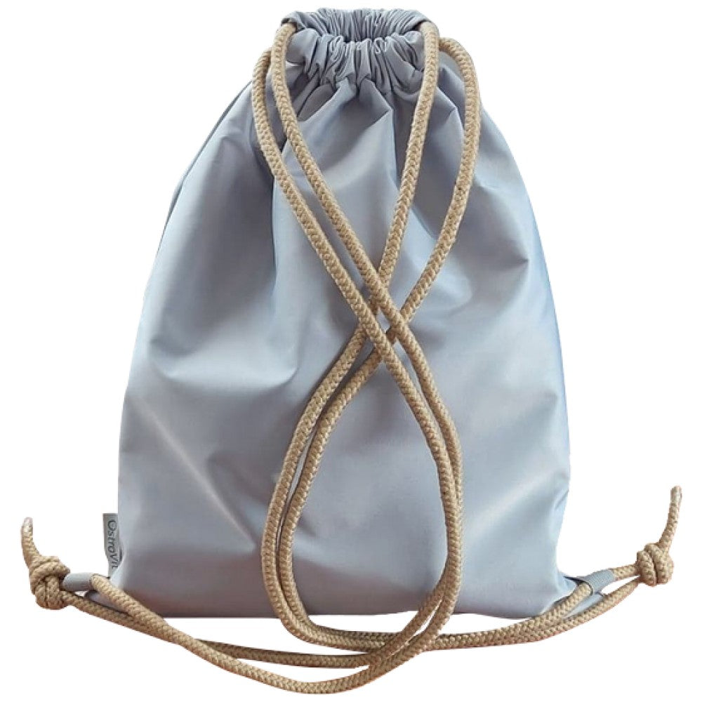Waterproof Thick String Backpack | Waterproof bag with thick ties - Gray 50 x 39 cm