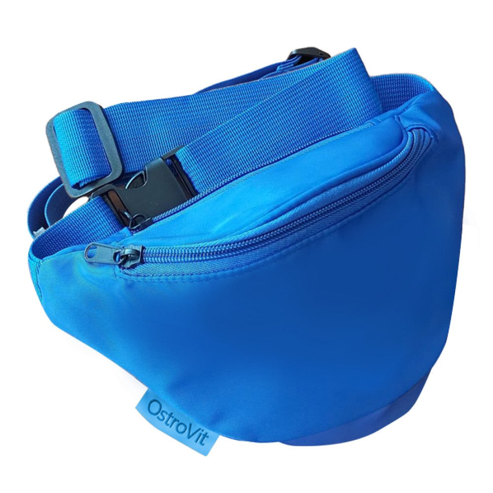 Bolsa de cintura impermeable | Bolsa de cuerpo cruzado impermeable - azul 25 x 16 cm