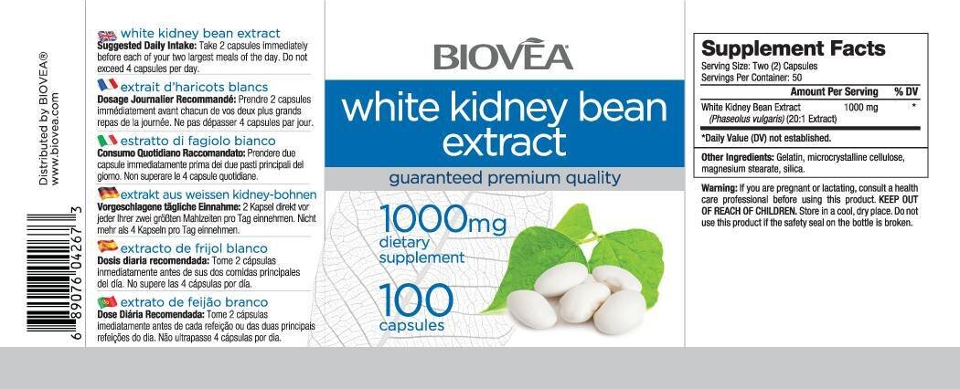 Extrakt z fazole bílé ledviny 1000 mg / 100 uzávěrů