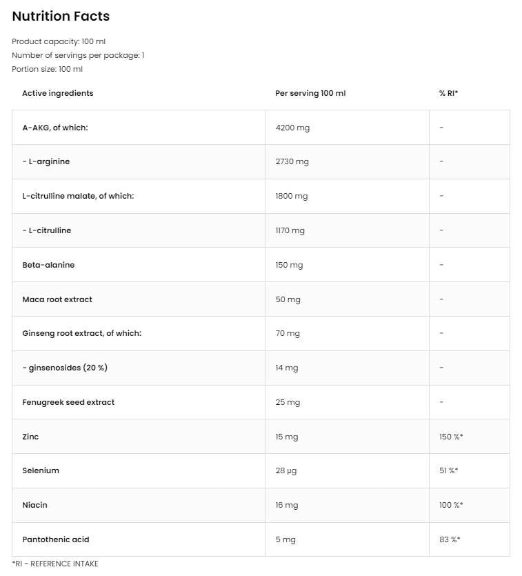 Sex Pro Shot | moterims - 100 ml