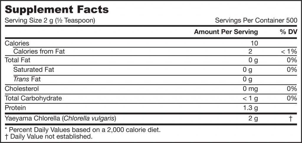 Yaeyama chlorella polvo 1000 gramos