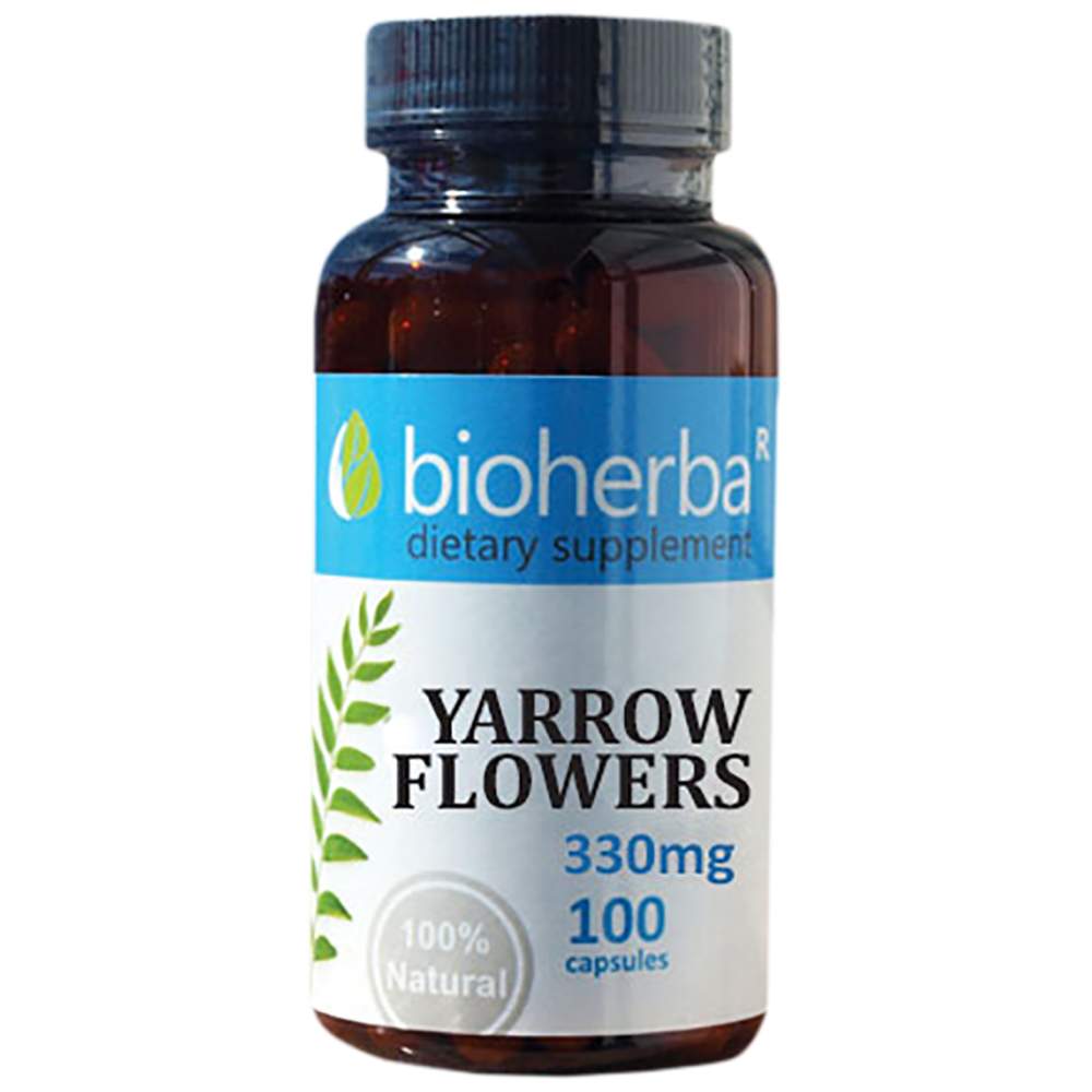 Yarrow Flowers 330 mg - 100 capsules