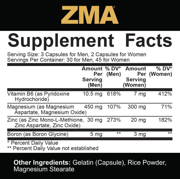 ZMA con Boron | Serie Core - 180 cápsulas