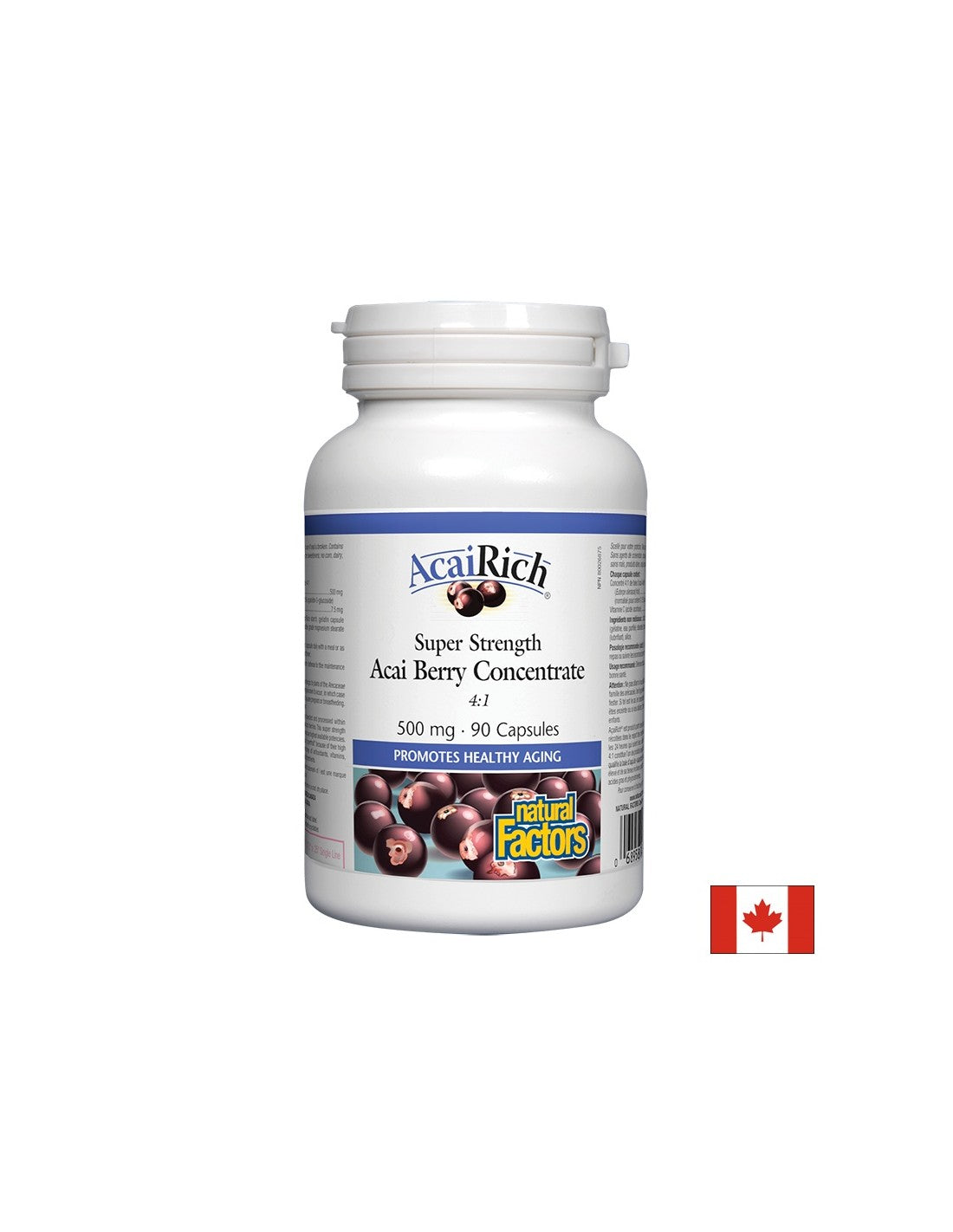 Acai Berry Concentrat 4: 1 500 mg - 90 kapsułek