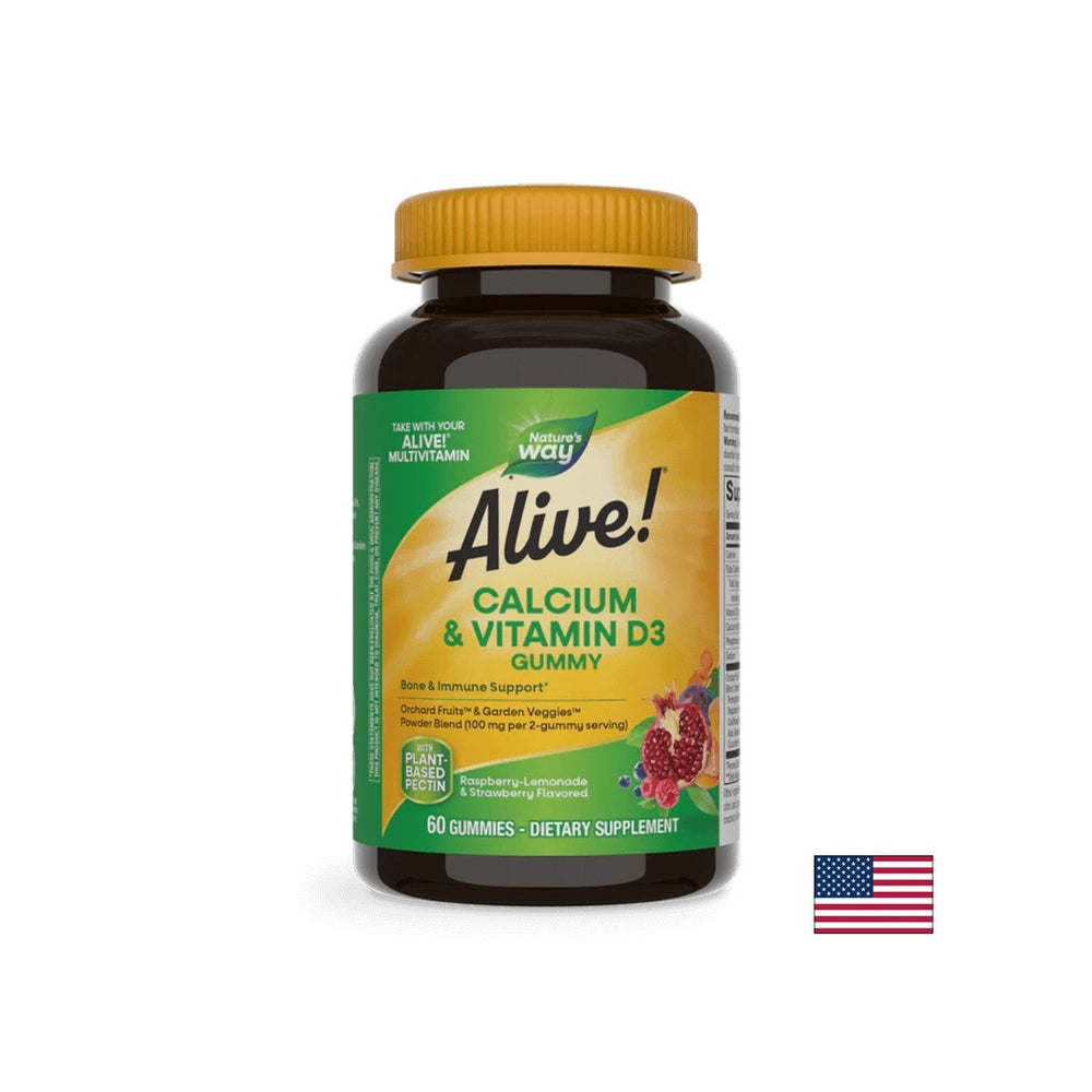 Alive! Calcium + Vitamin D3 250 mg - 60 gummies