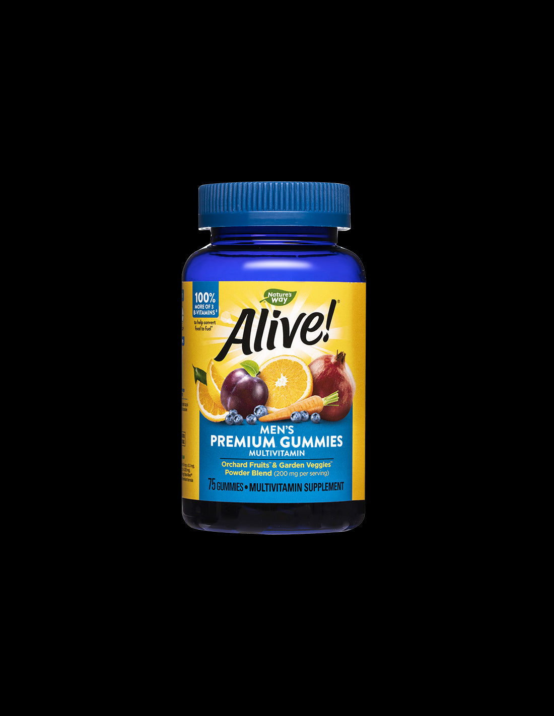 Alive! Men's Gummy Vitamins - 75 Chewable Tablets