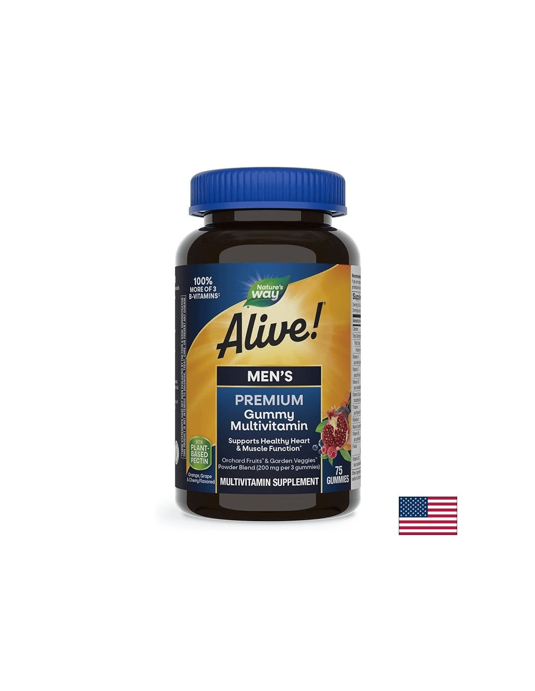Alive! Men's Gummy Vitamins - 75 Chewable Tablets