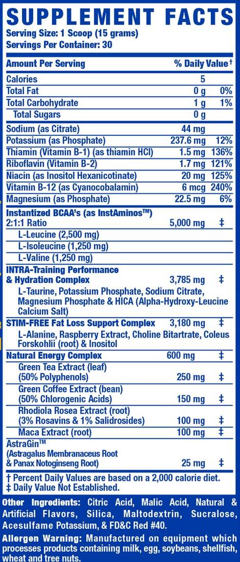 Amino tonas | su elektrolitais ir žolelėmis - 450 gramų