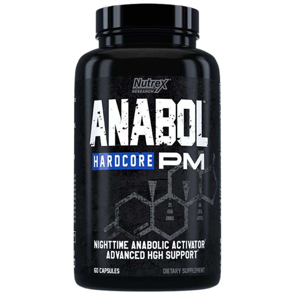 Anabol Hardcore PM | Nocny aktywator anaboliczny i Advanced HGH wsparcie - 60 kapsułek