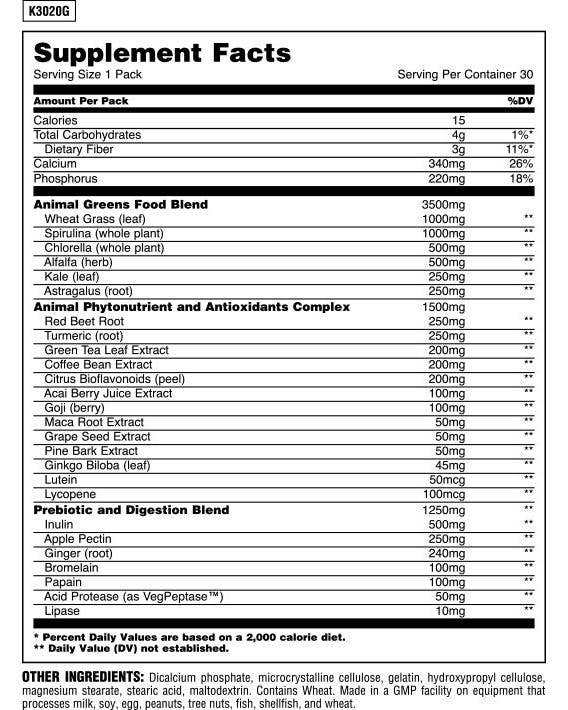 Animal Greens - 30 Packets