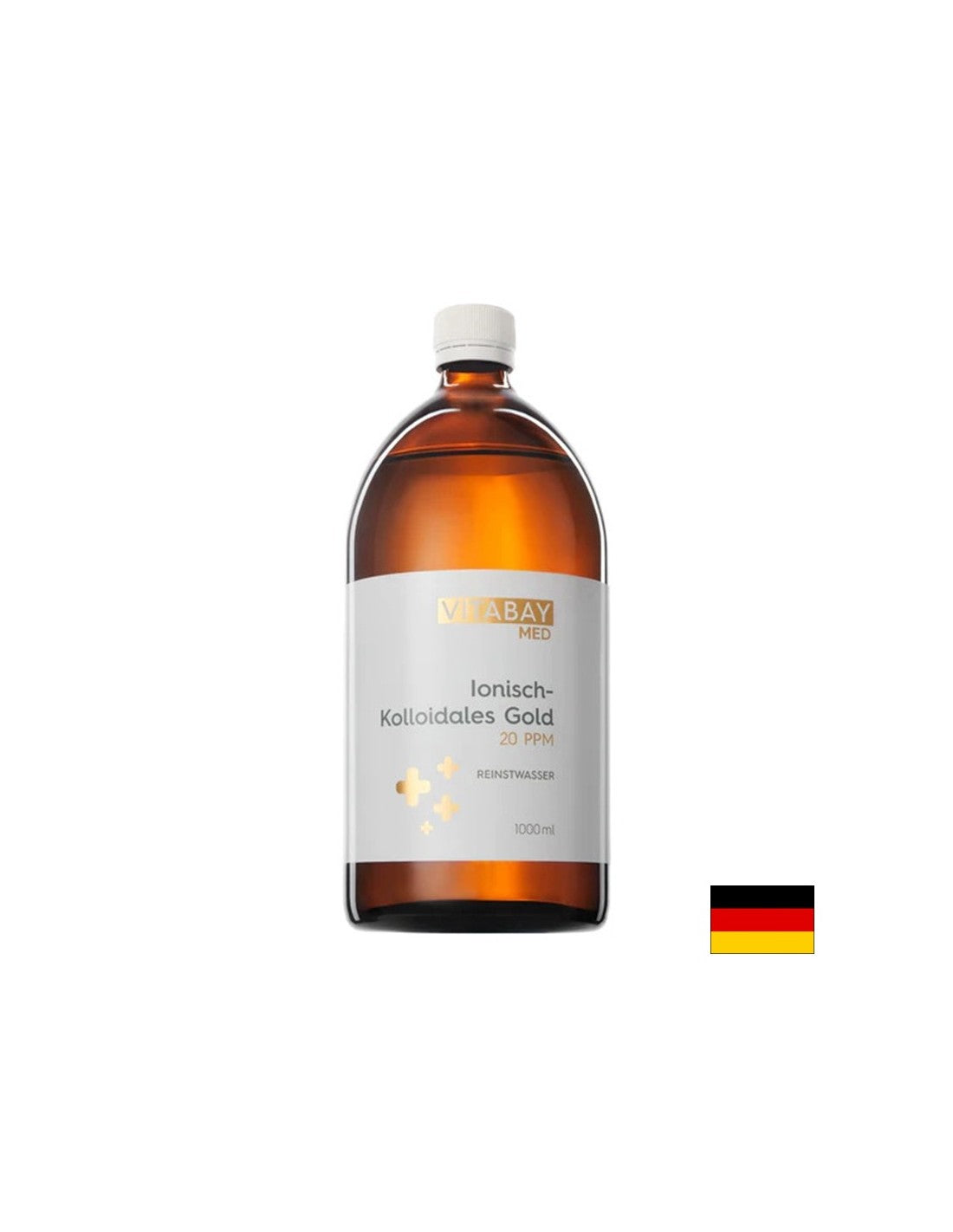 Antiaging - złoto koloidalne 20 ppm (wysoko skoncentrowane), 1000 ml