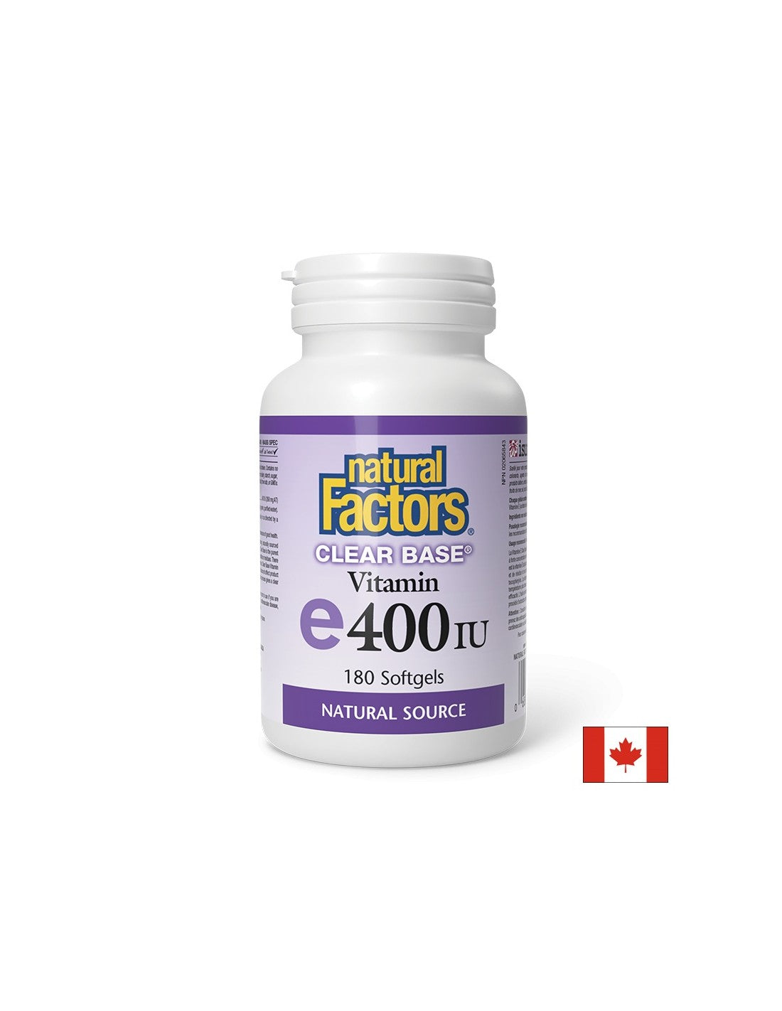 Clear Base Vitamin E 400 IU - 180 Gel capsules
