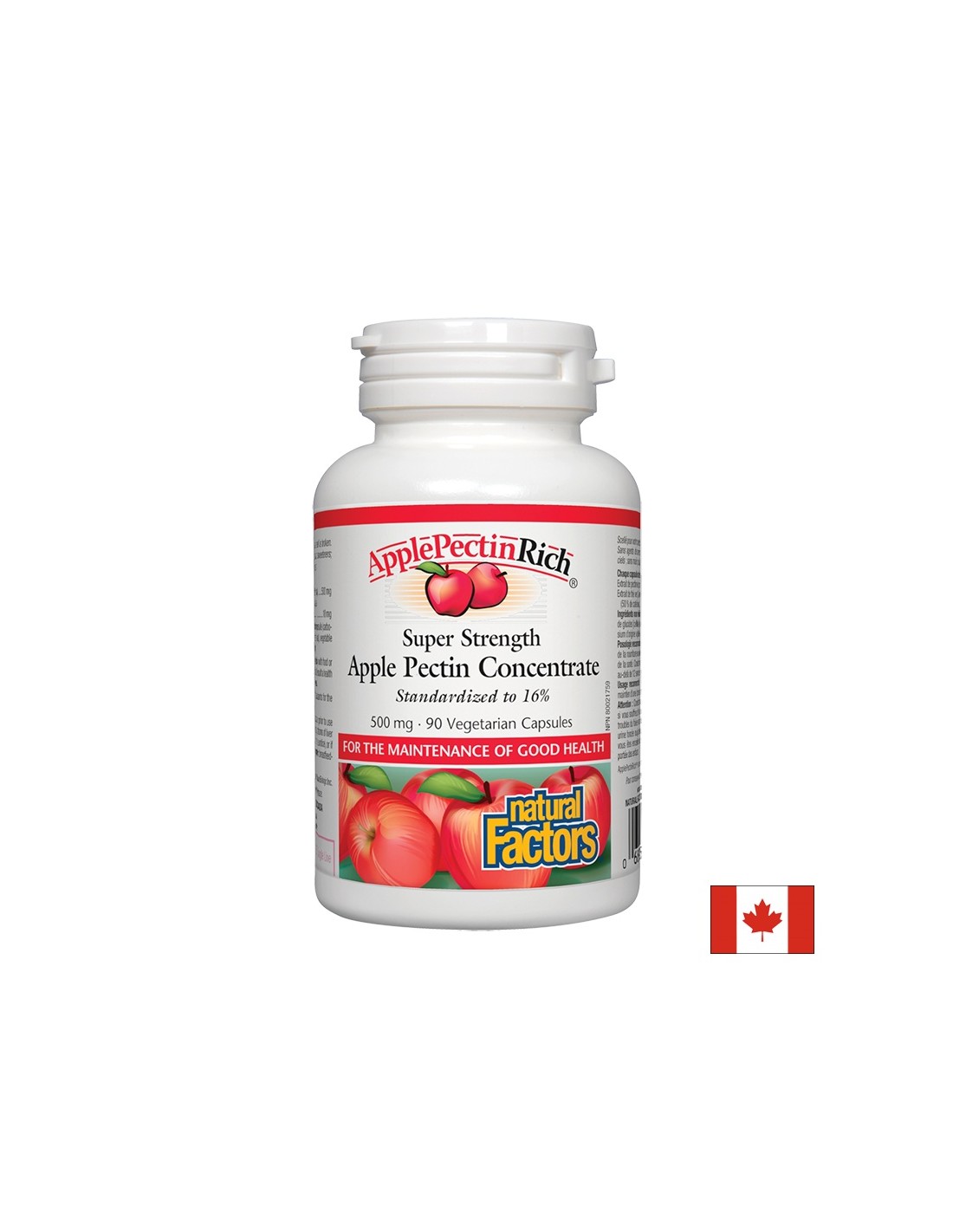 Apple Pectin Concentrate 500 mg - 90 capsules