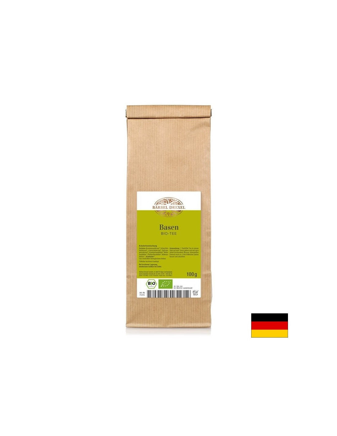 Baseno bio-tee-organinis žolelių mišinys, skirtas šarminiam-rūgšties balansui, 100 g Bärbel Drexel