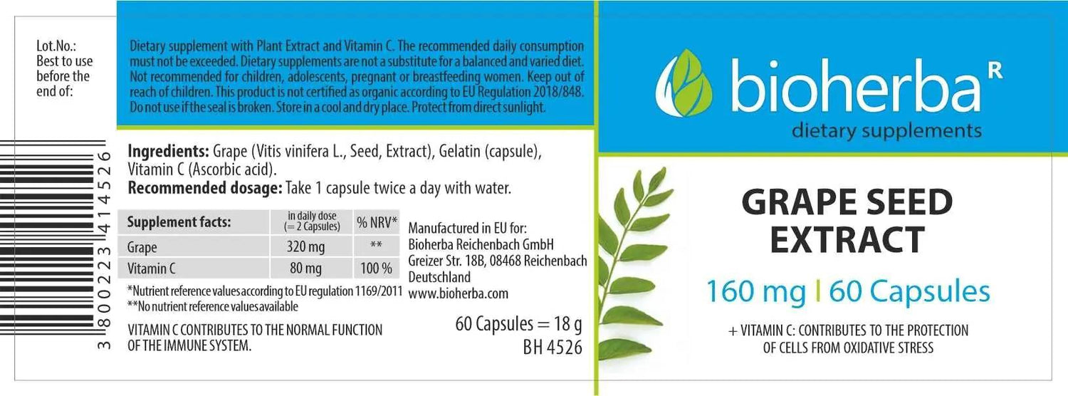Druifzaadextract 280 mg - 60 capsules