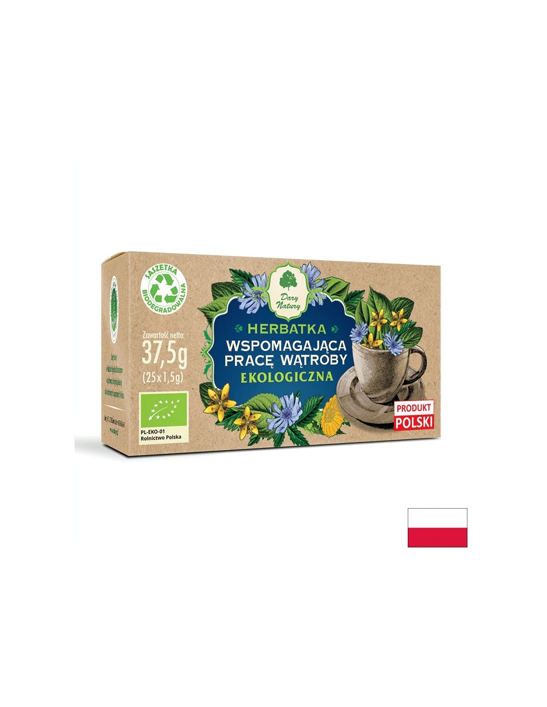 Herbal tea supporting liver function Bio, 25 filter bags