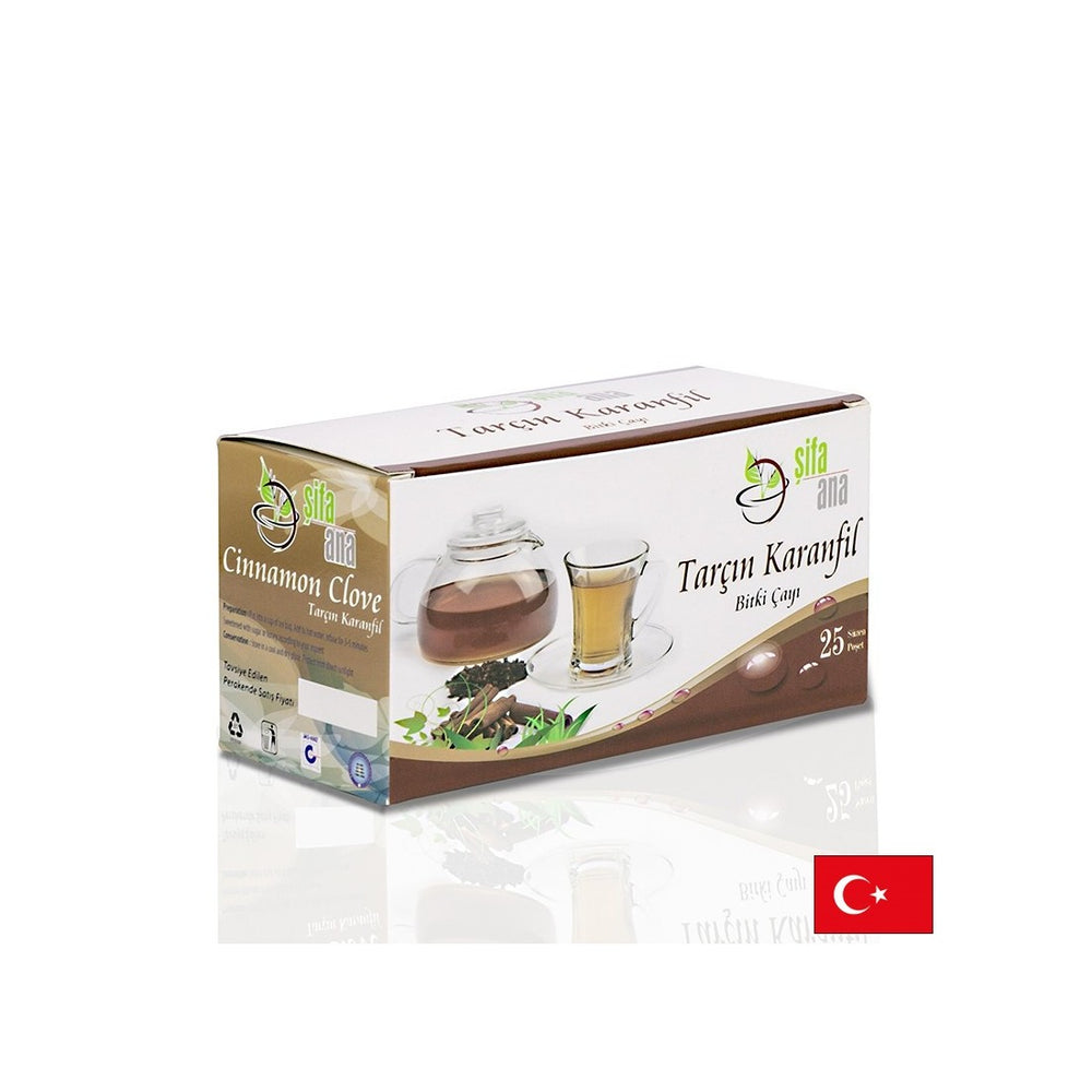 Herbal tea with cinnamon and cloves, 25 filter bags