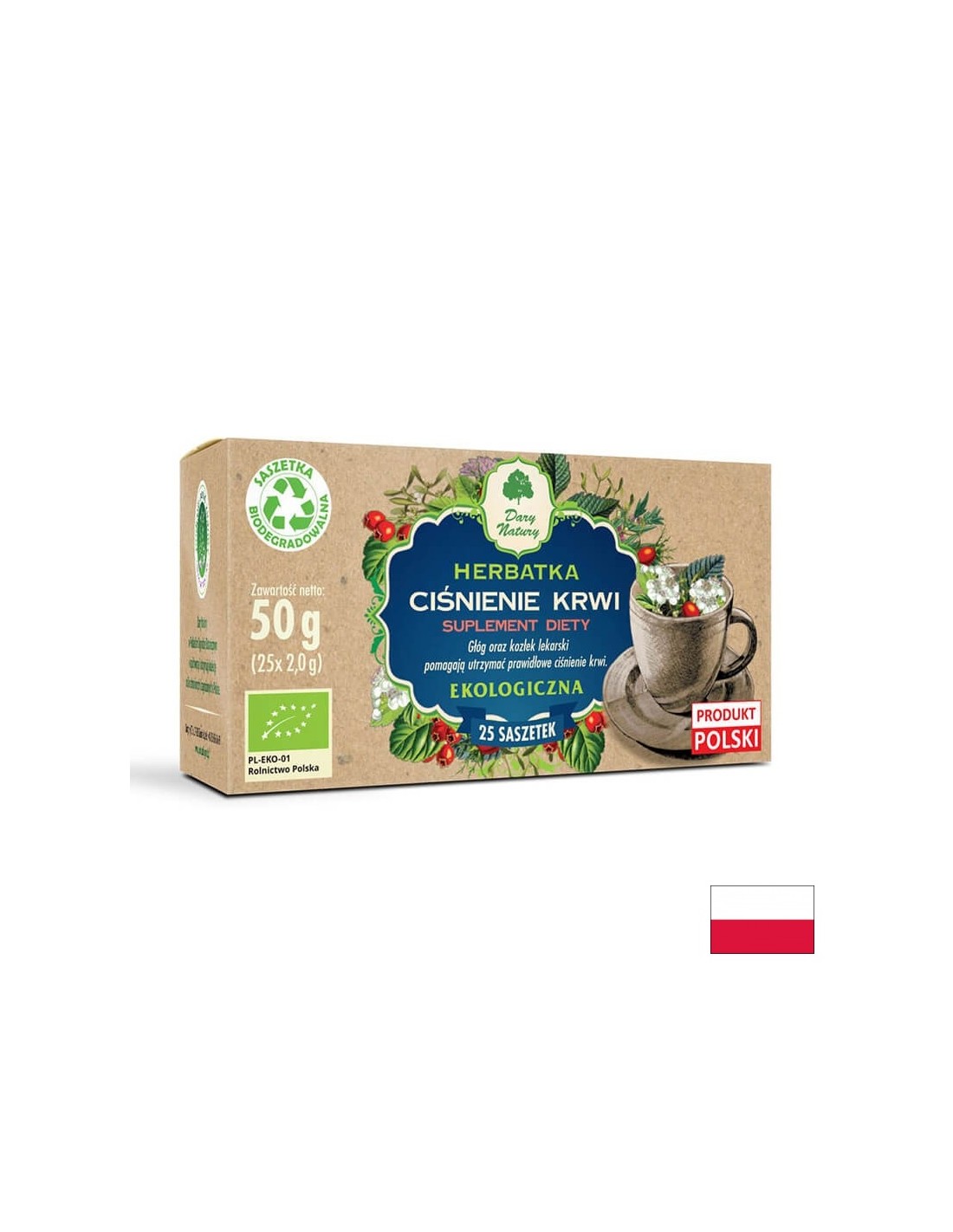 Herbal tea for maintaining blood pressure Bio, 25 packets