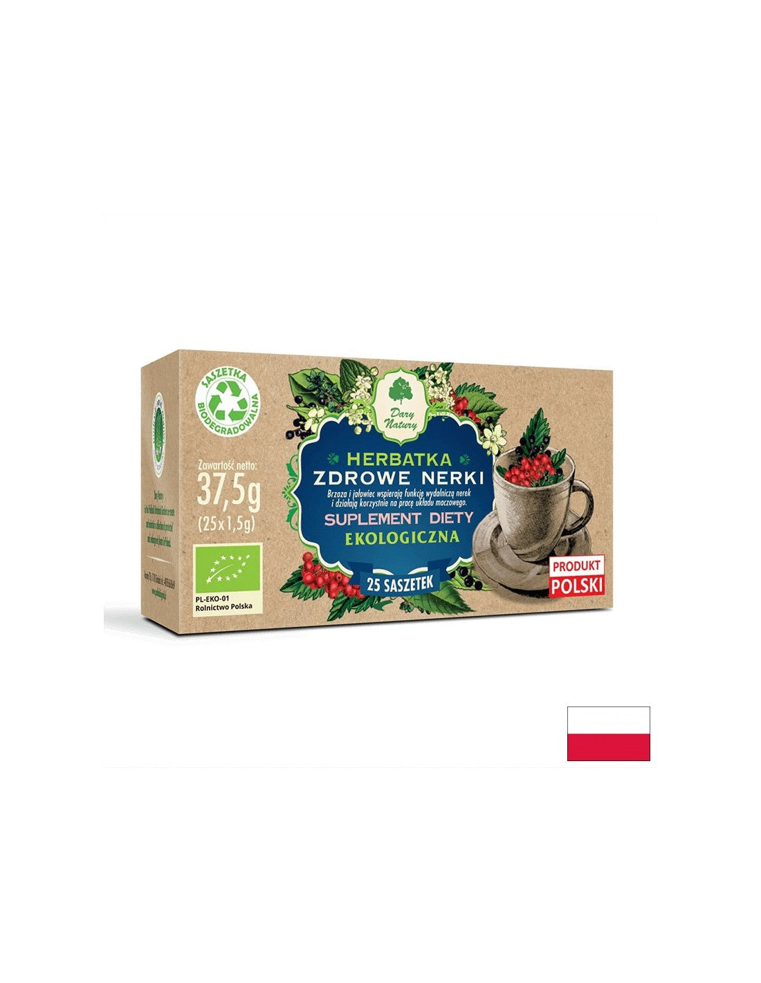 Kraider Téi fir gesond Nierschaft Bio, 25 Filter Bags