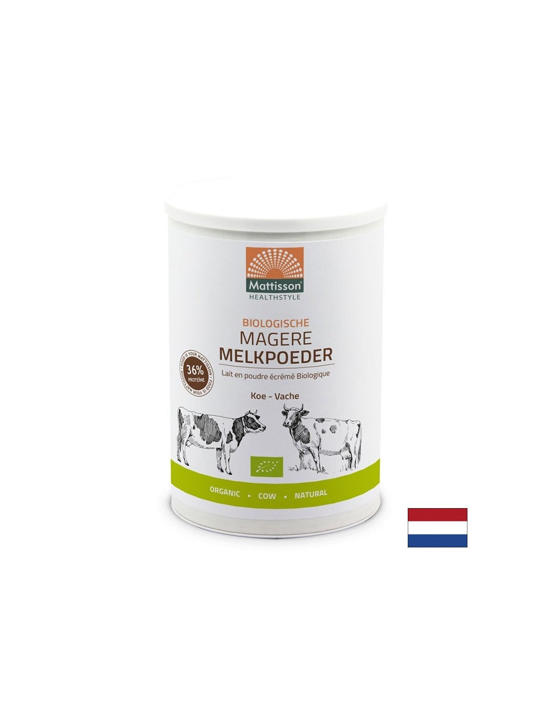 Organic skimmed milk, 450 g powder