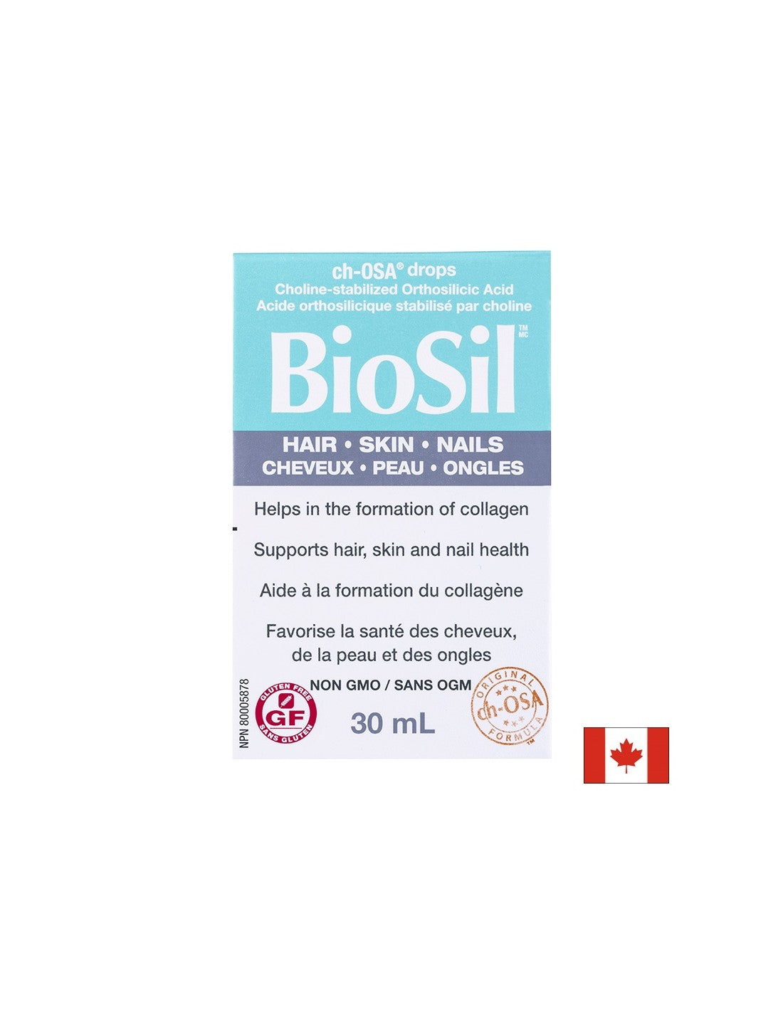 BioSil™ Vlasy, pokožka a nehty 30 ml x 60 denních dávek <tc>Natural Factors</tc>