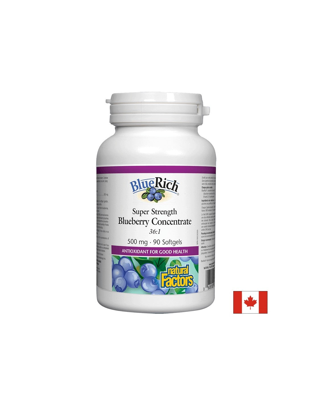 Super Strength Blueberry Concentrate 36:1 500 mg - 90 Gel capsules