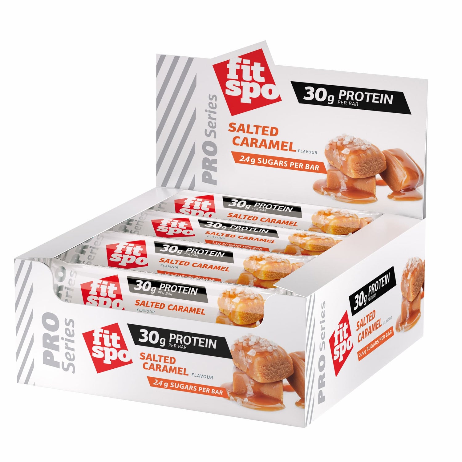 Pro -serie eiwitbar zout karamel - 12 x 85 gram