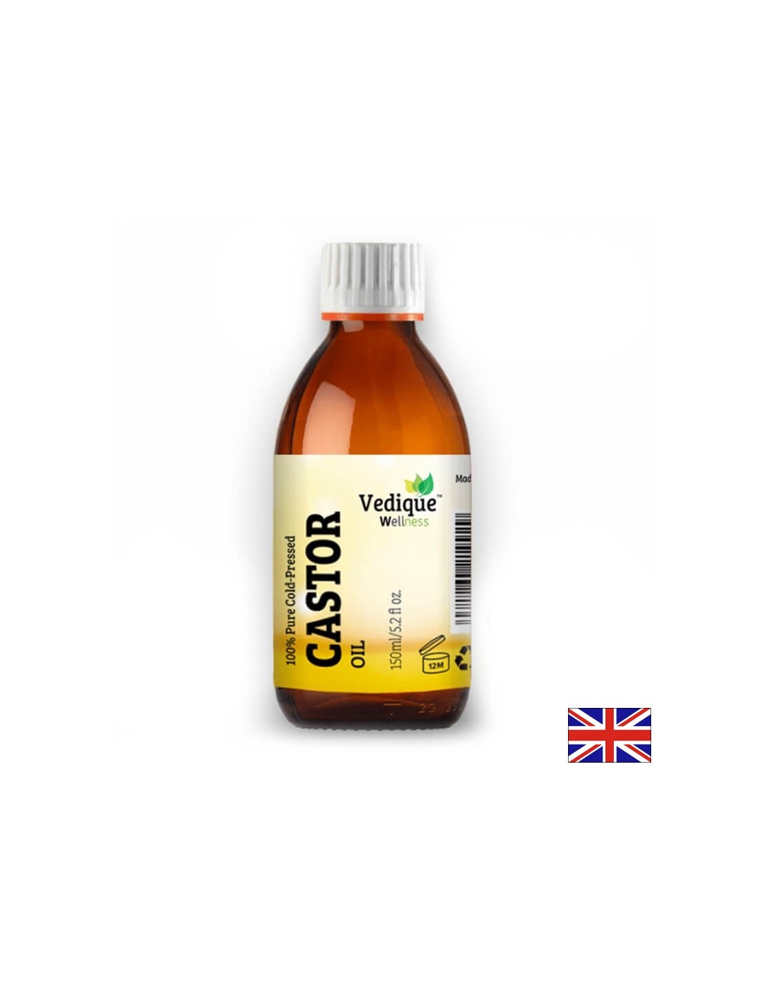 Castor Oil - for constipation, for super hair and skin, 150 ml