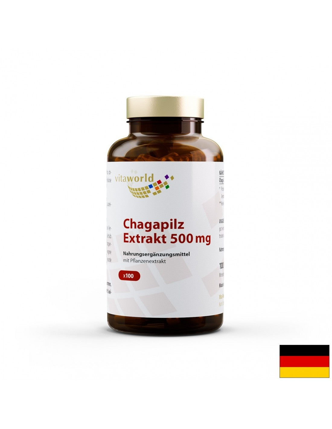 Chagapilz Extrakt / Chaga 500 mg, 100 capsules