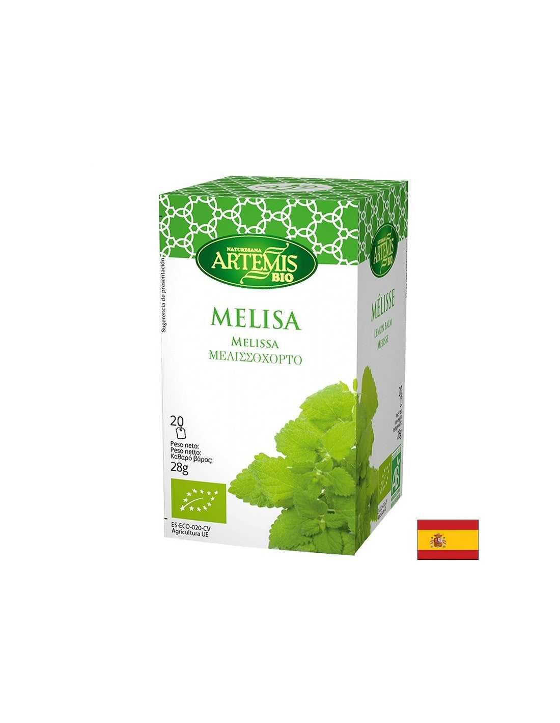 Organic Lemon balm tea, 20 filter bags