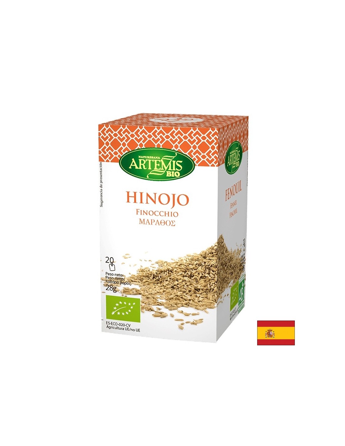 Organic fennel tea, 20 filter bags