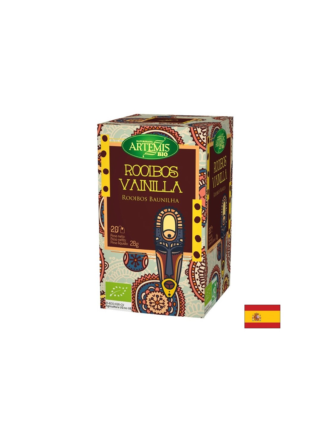 Vanilla flavored Rooibos tea, 20 Herbes del Moli filter bags