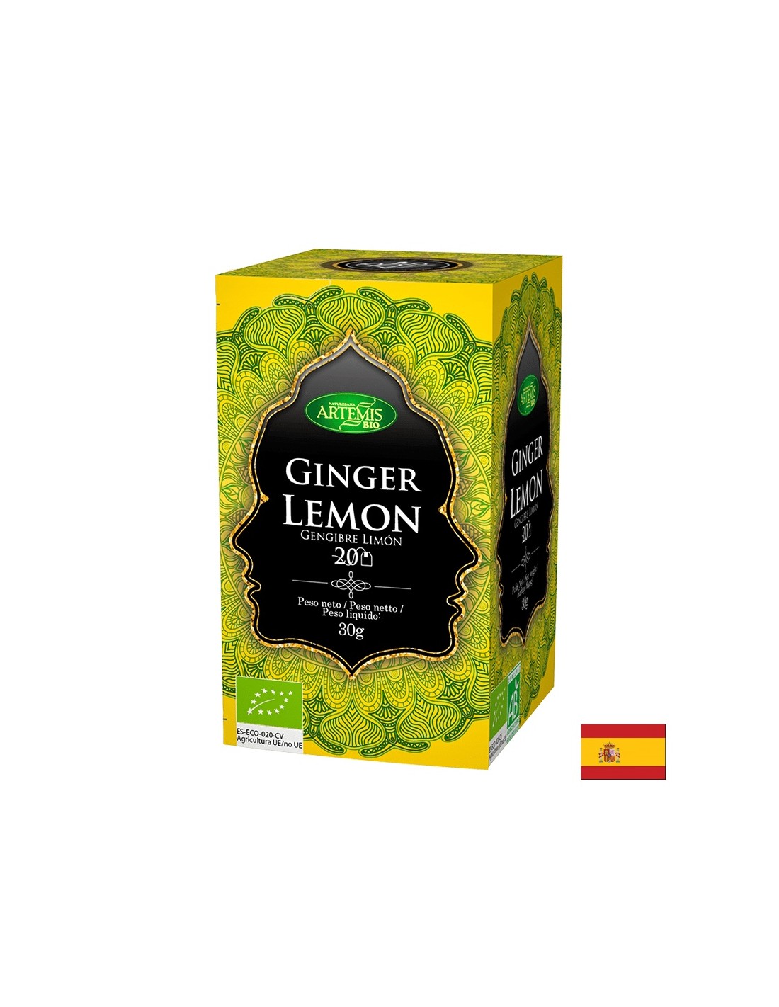 Tea with ginger and lemon BIO, 20 filter bags