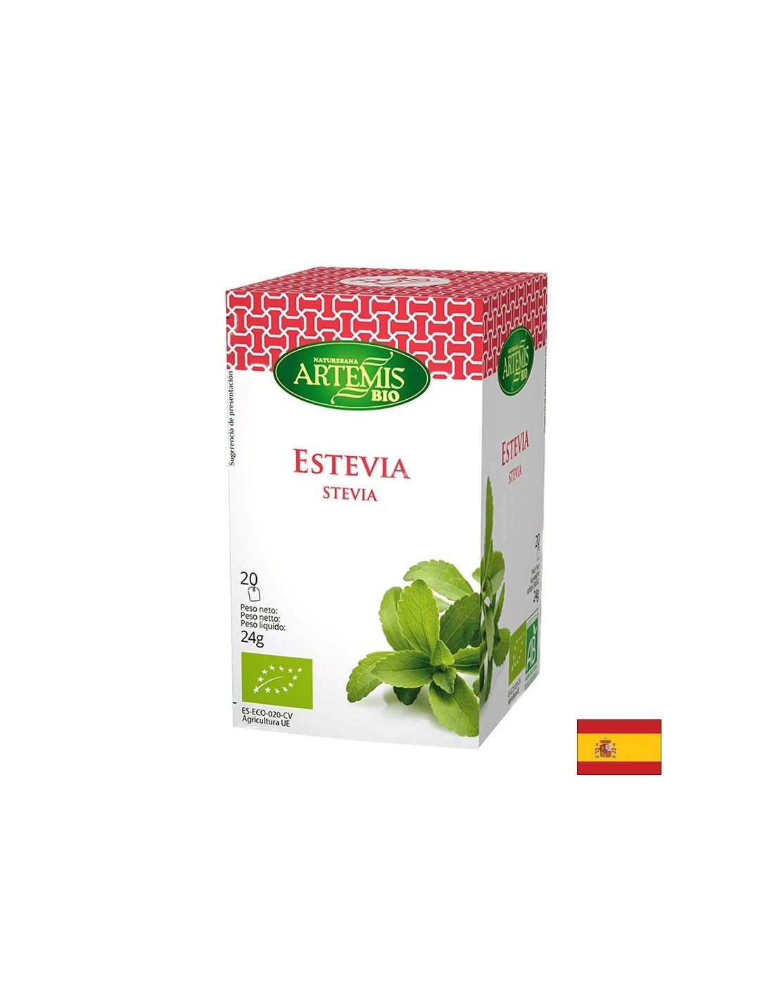 Tea Stevia Bio, 20 filter bags
