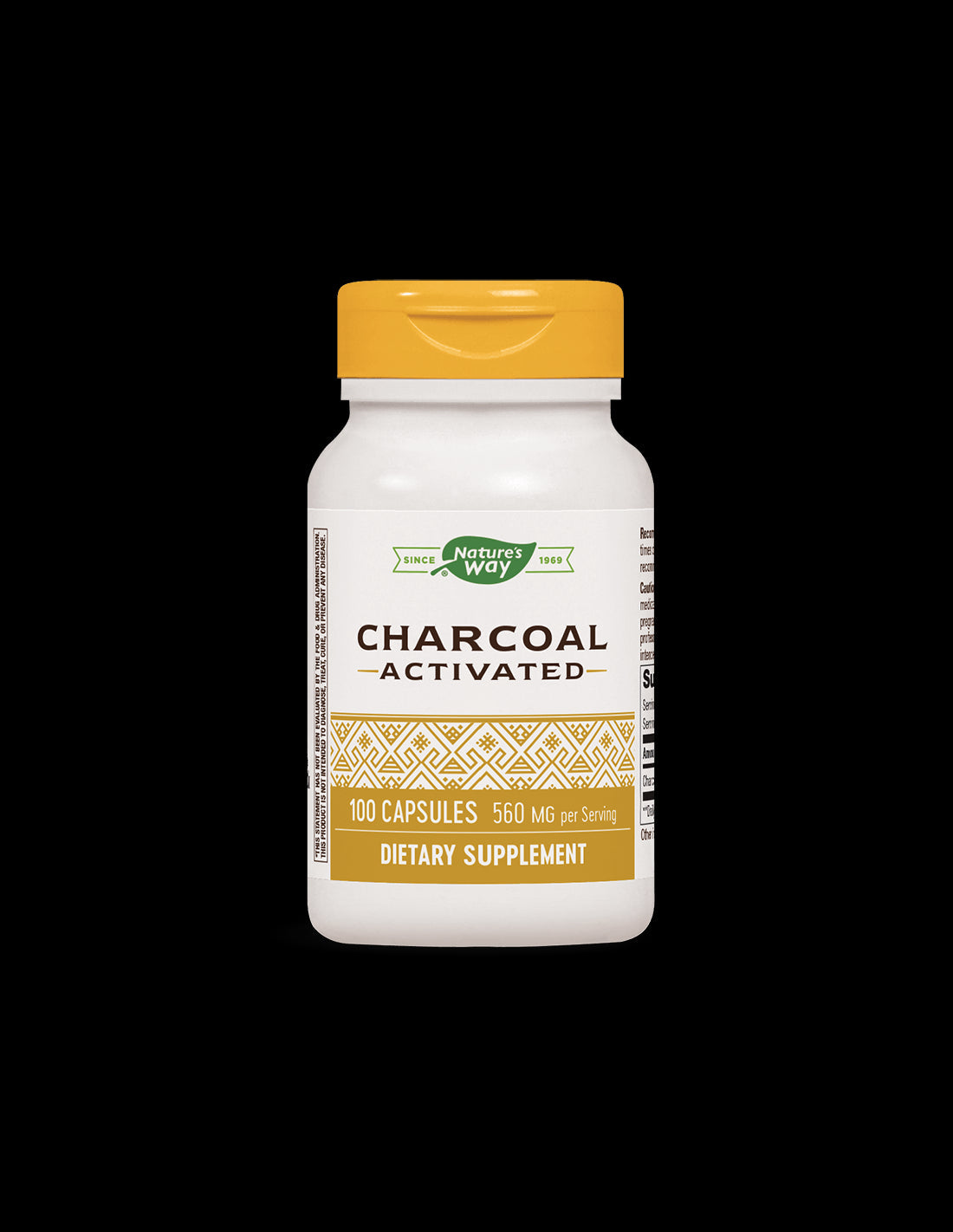 Digestive System Detox - Activated Charcoal, 100 Capsules Nature's Way