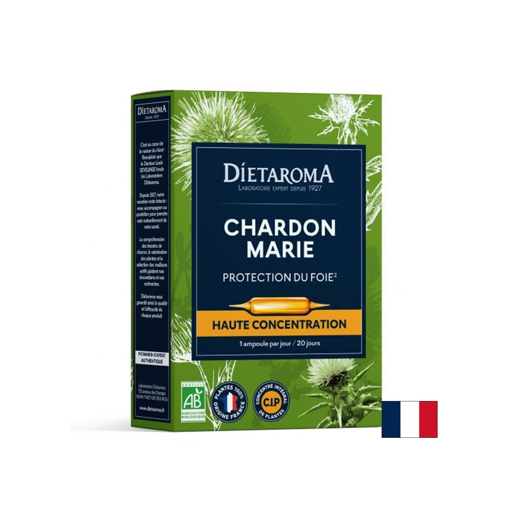 Liver and bile - Milk thistle, 20 drinking ampoules