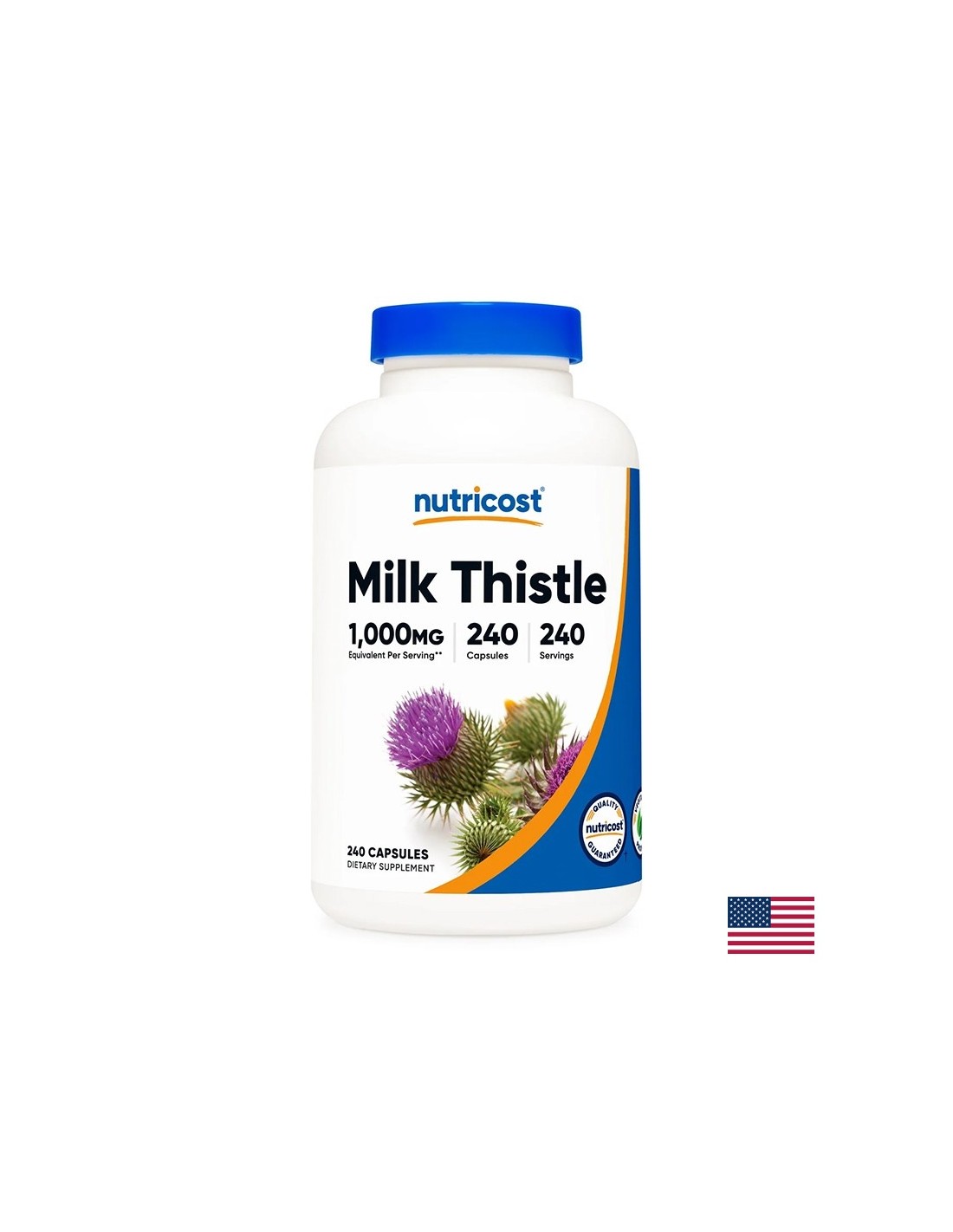 Liver and bile - milk thistle, 250 mg x 240 capsules